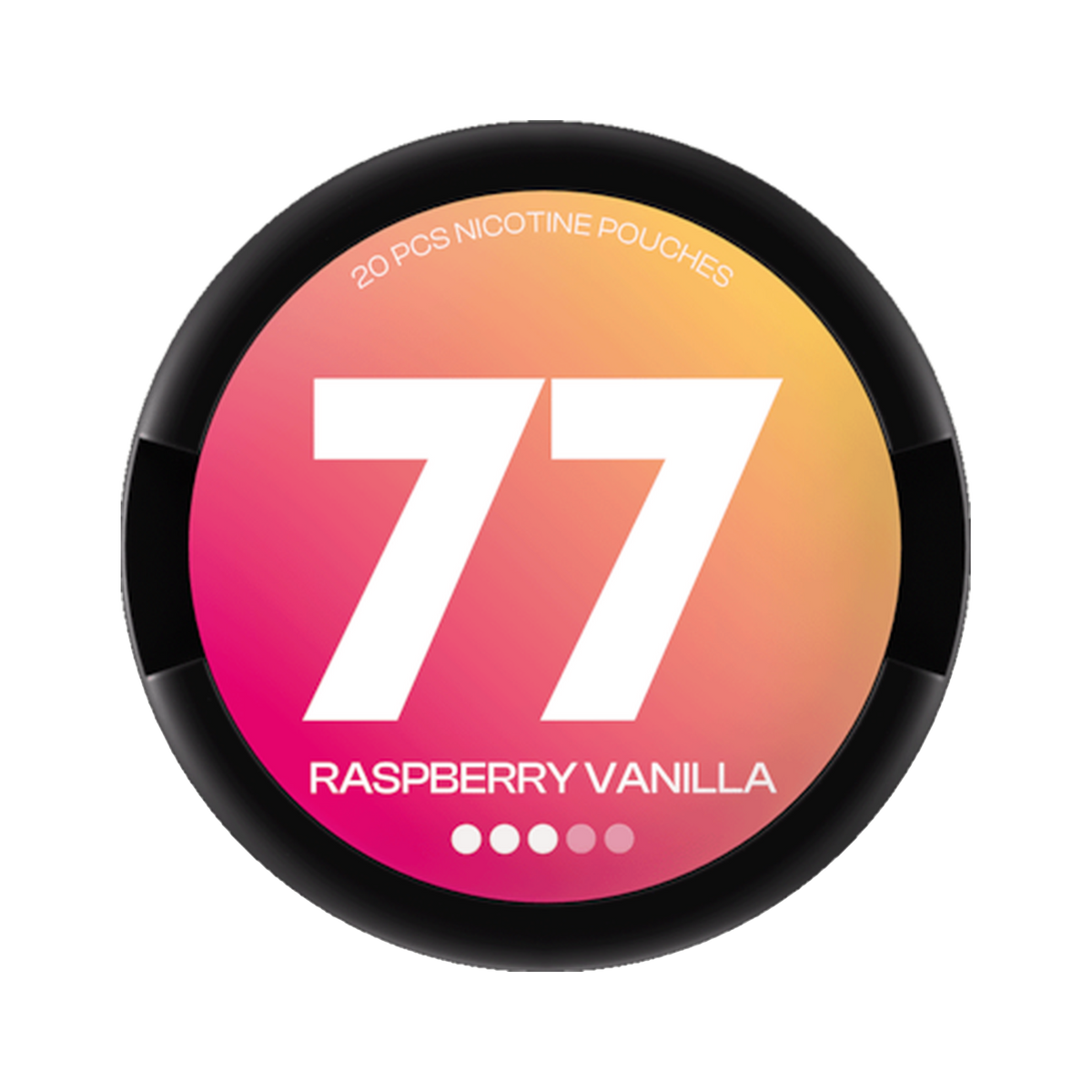 77 Raspberry Vanilla Medium can, front
