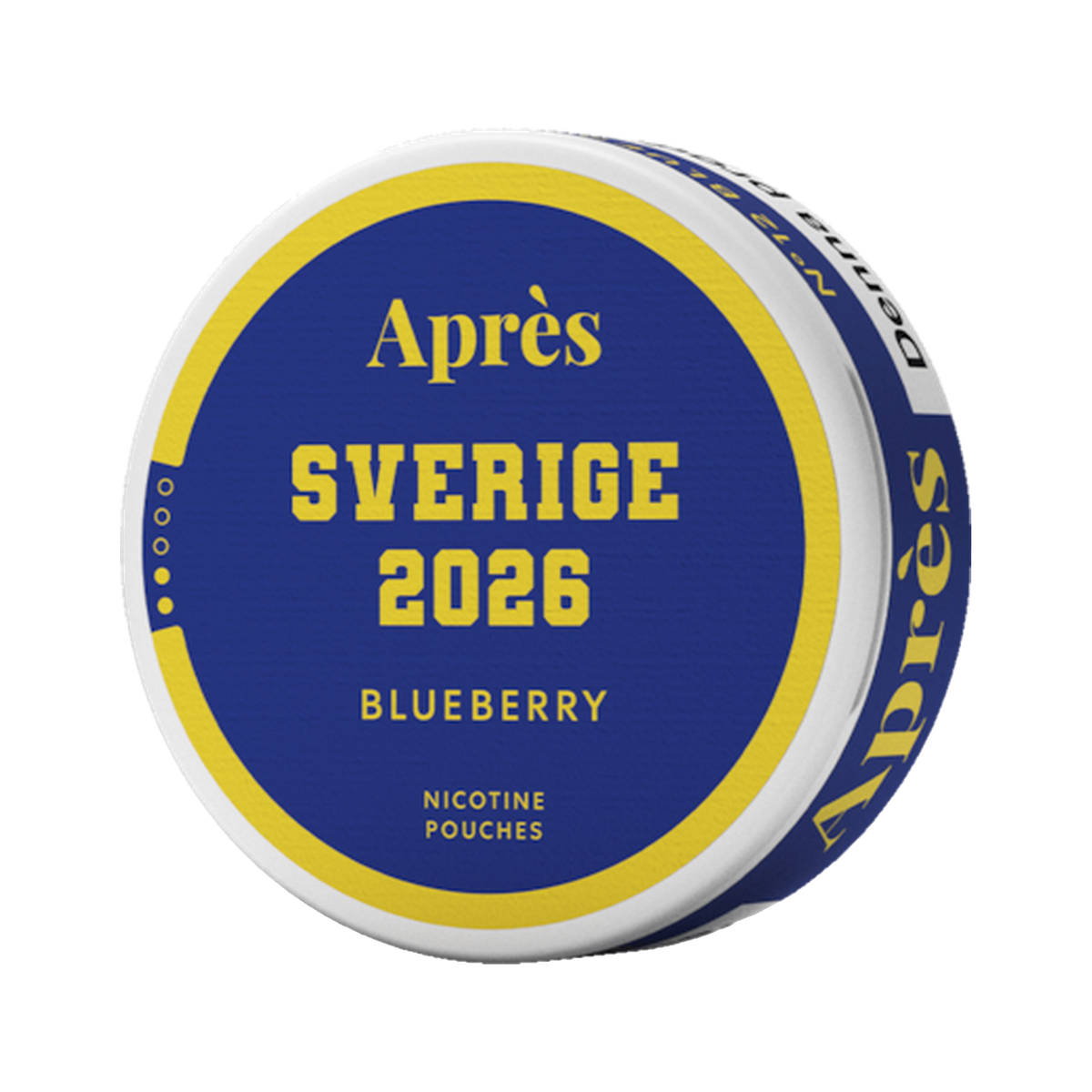 APRÈS Blueberry can, front