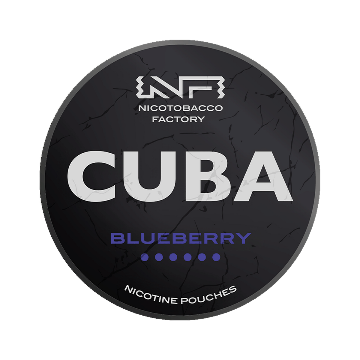 CUBA Black Blueberry can, front