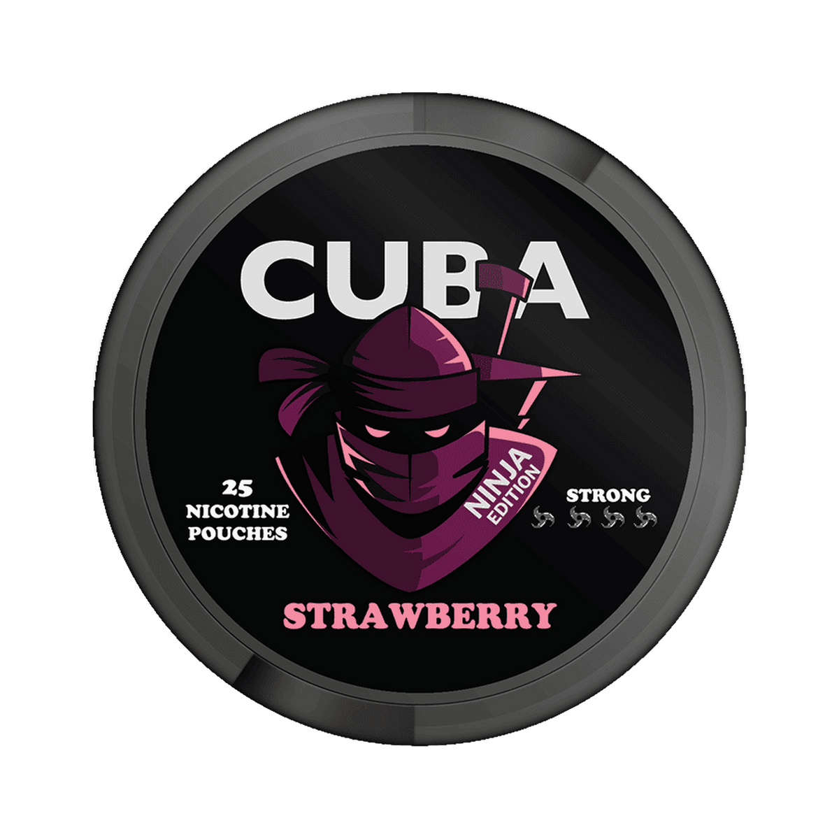 CUBA Ninja Strawberry can, front