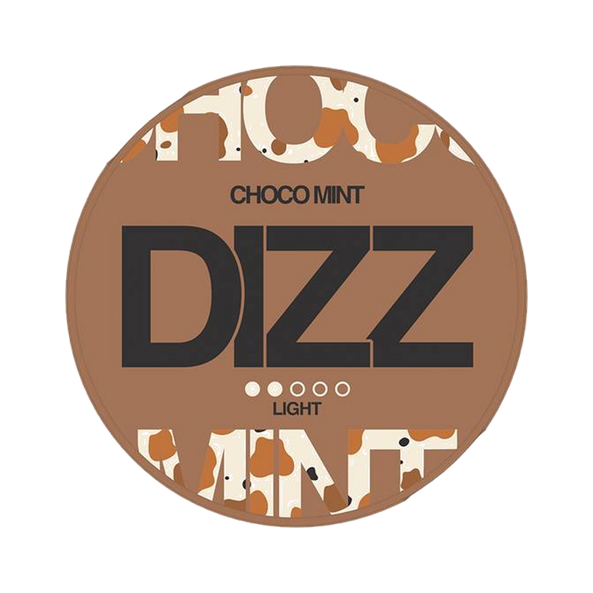 DIZZ Chocomint Light can, front