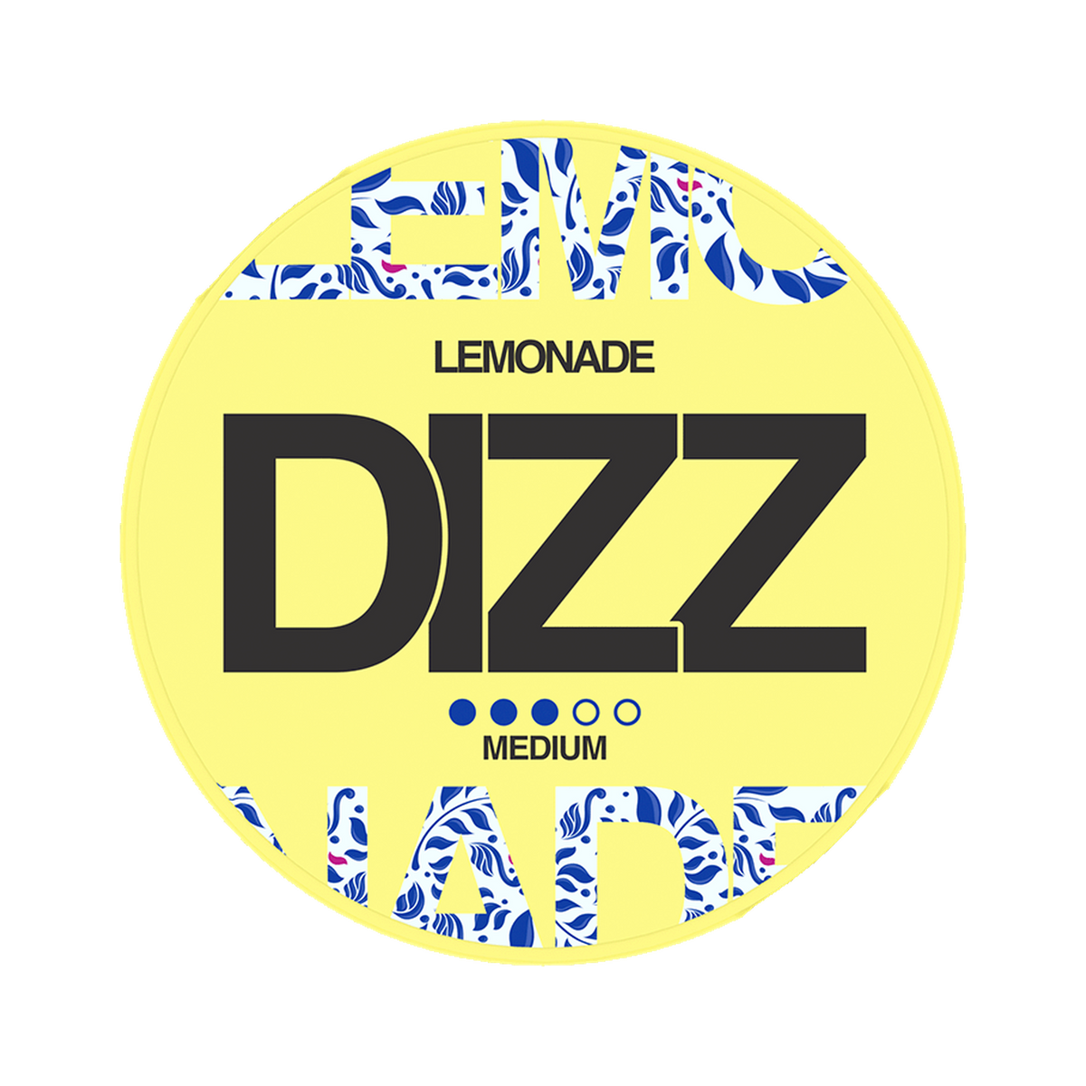 DIZZ Lemonade Medium can, front