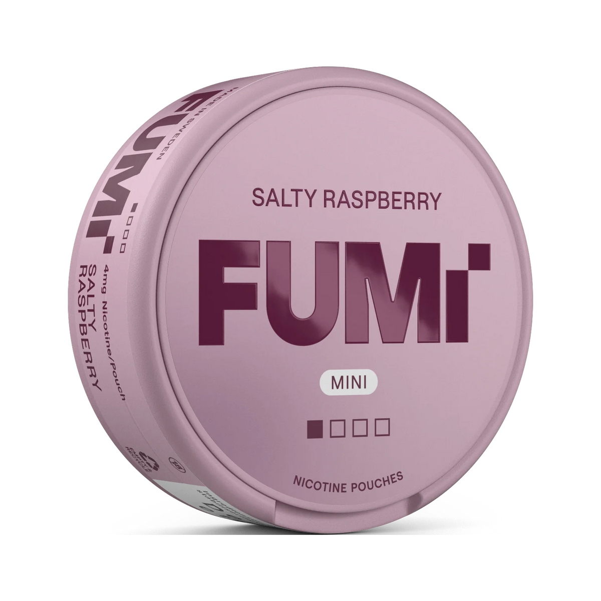 FUMI Salty Raspberry Mini nikotinpåsar, dosa (3D)