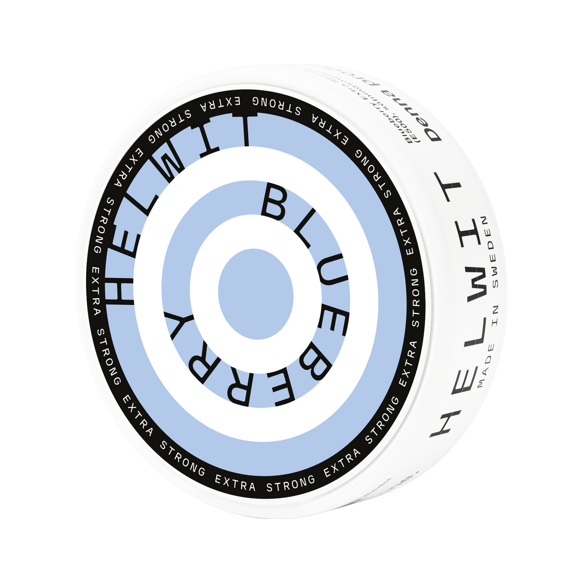 HELWIT Blueberry Extra Strong can, side