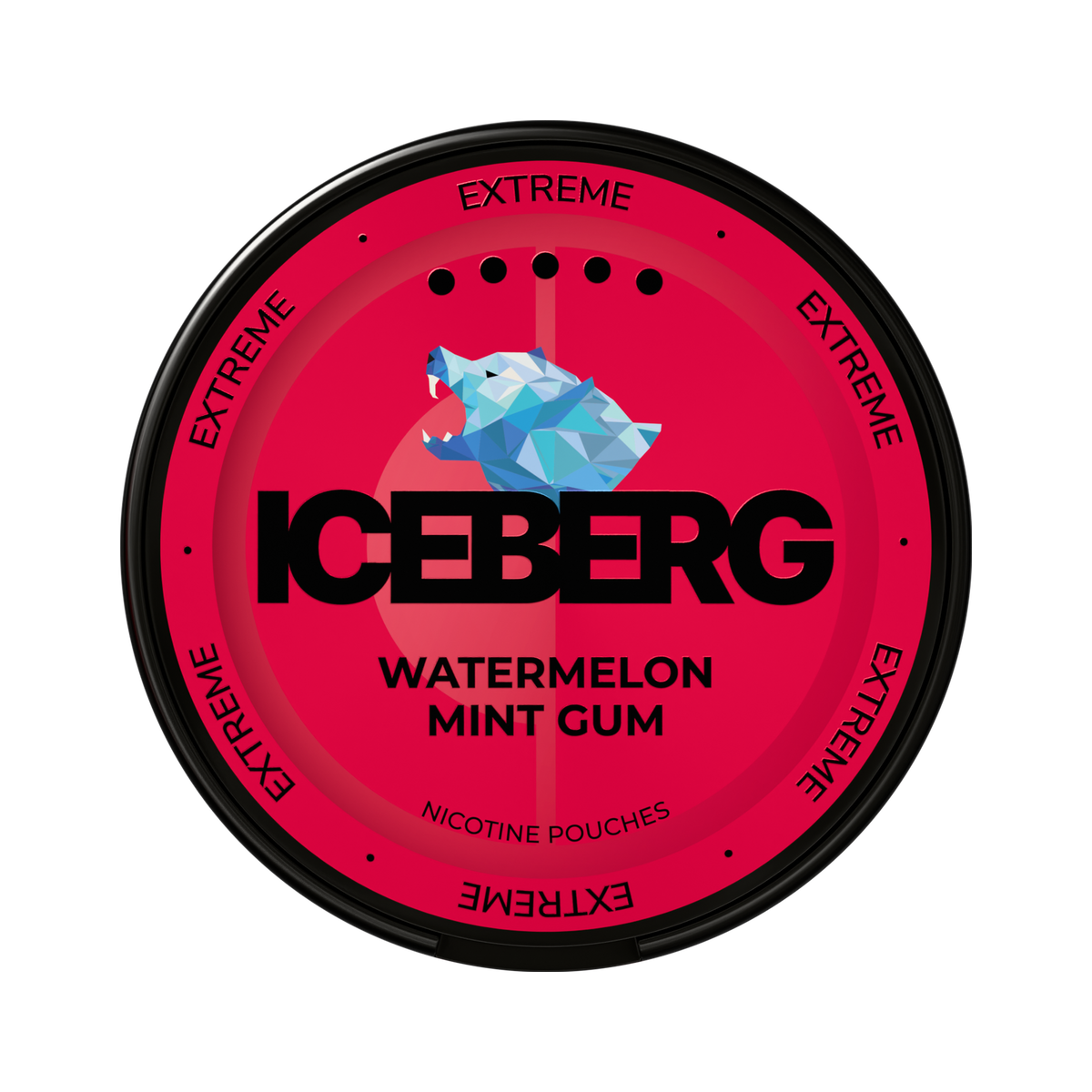 ICEBERG Watermelon Mint Gum Extreme can, front