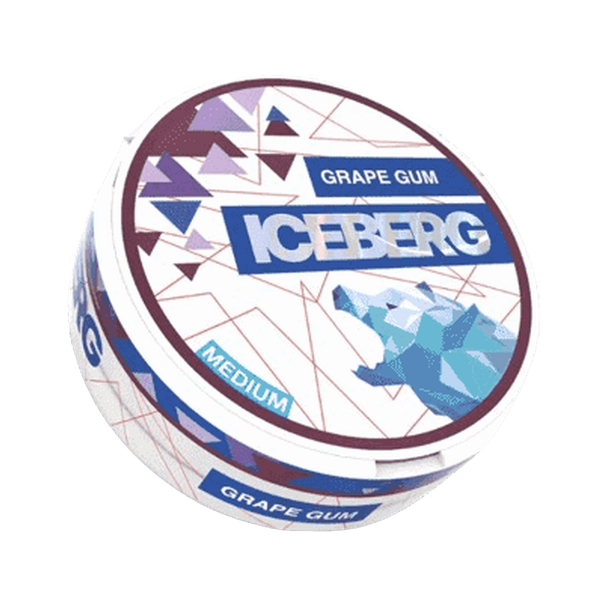 ICEBERG Grape Gum Medium (Outlet) can, front