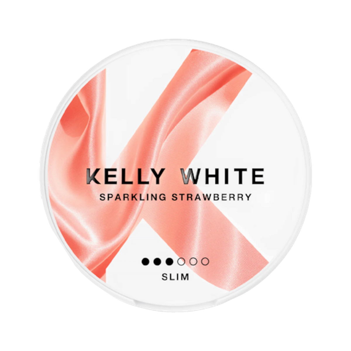 Kelly White Sparkling Strawberry Regular can, front