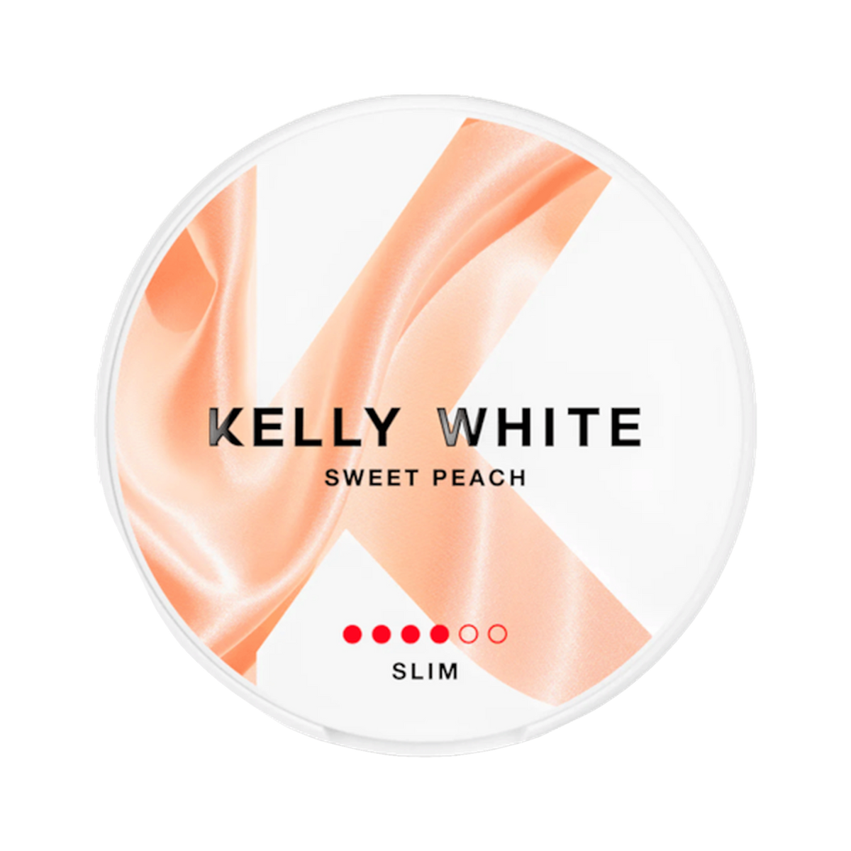 Kelly White Sweet Peach Strong can, front