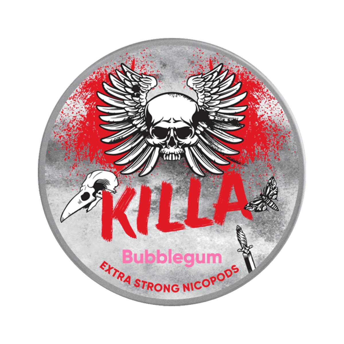 KILLA Bubblegum can, front
