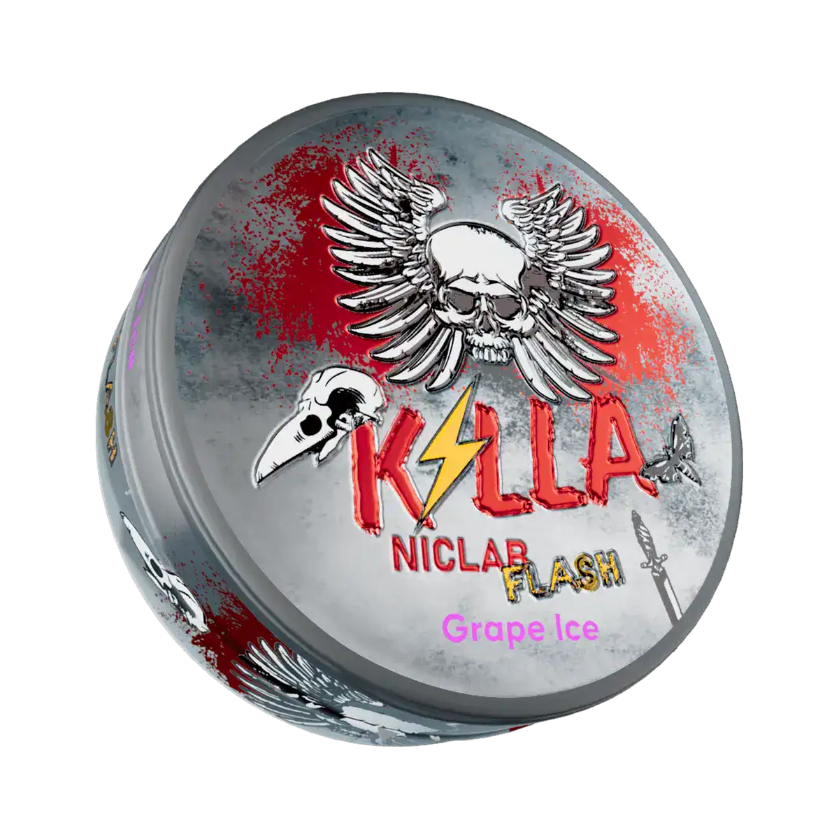 KILLA Flash Grape Ice can, front