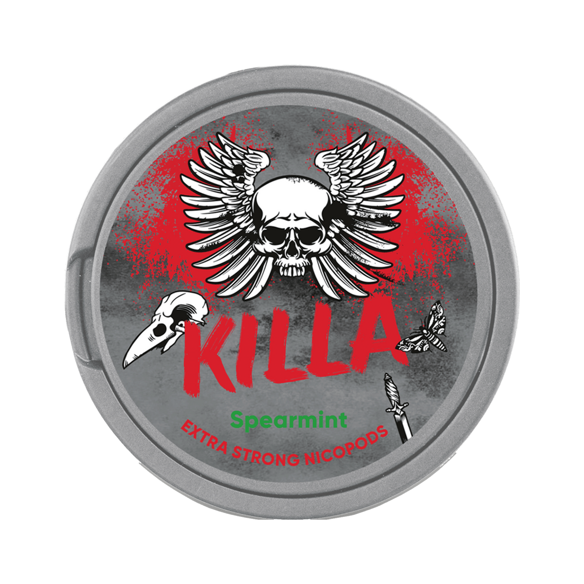 KILLA Spearmint can, front
