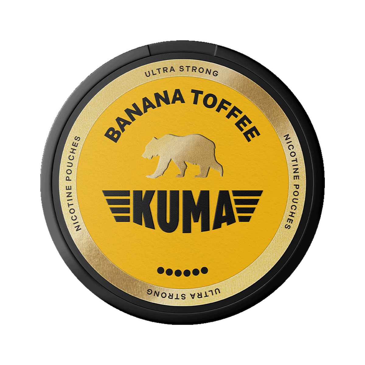 KUMA Banana Toffee | Bäst före: 16/10/2026 can, front