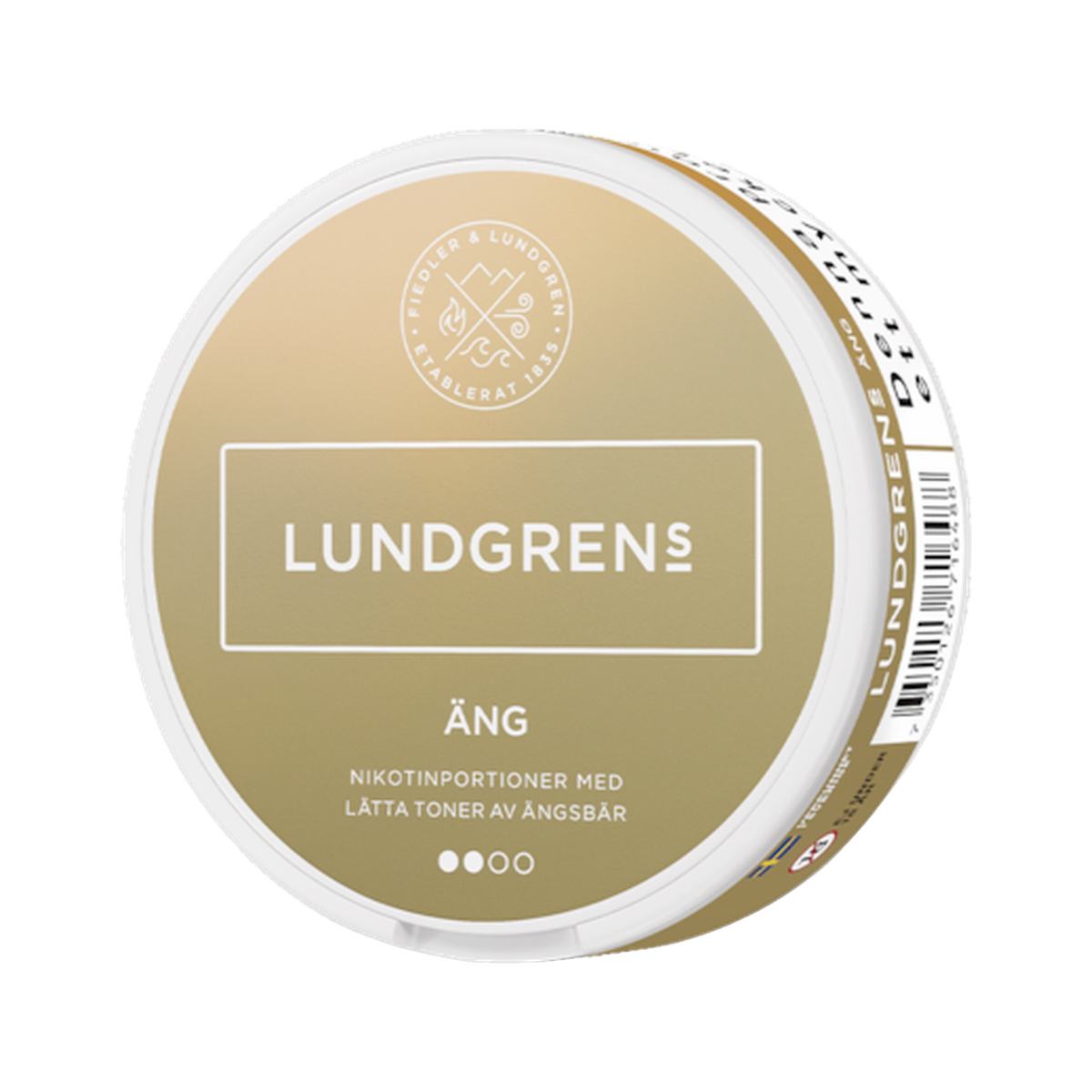 Lundgrens Äng can, front
