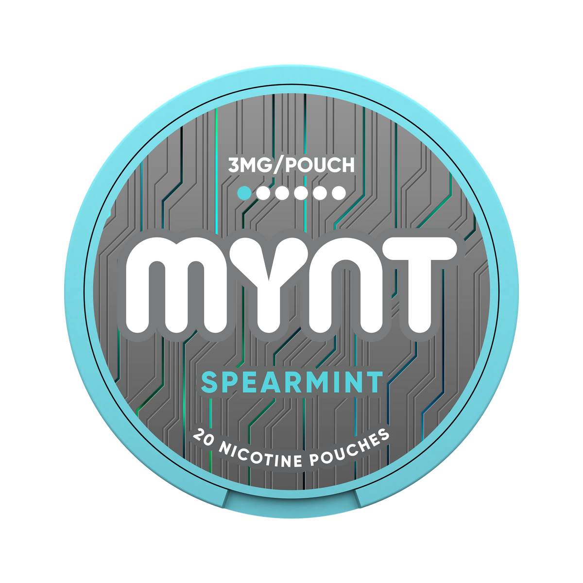 MYNT Spearmint 3 mg can, front
