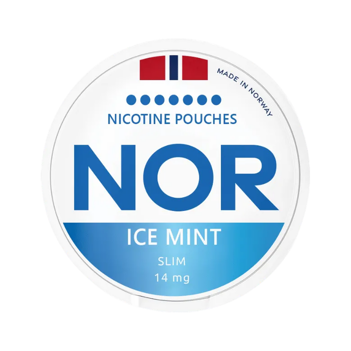 NOR Ice Mint Slim can, front