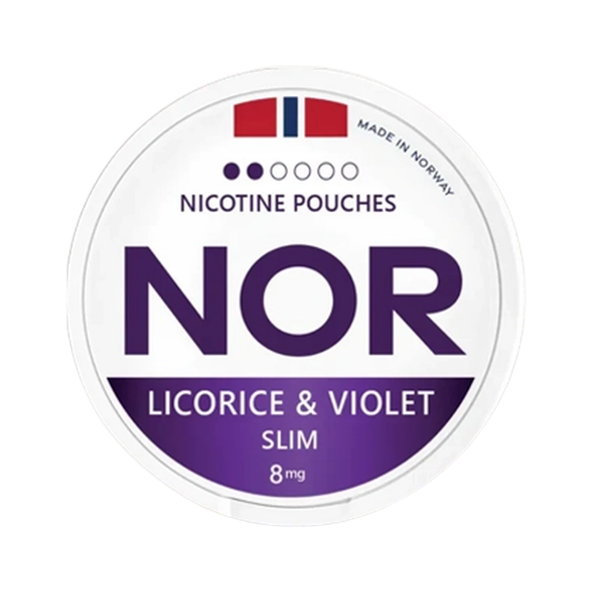 NOR Licorice & Violet Slim | Bäst före: 09/09/2026 can, front