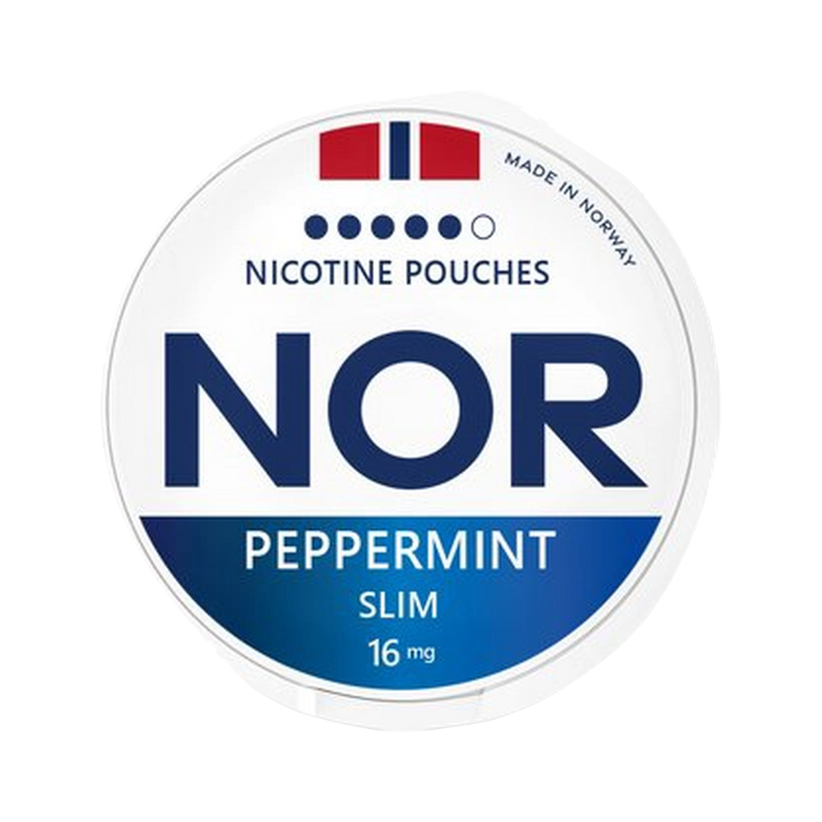 NOR Peppermint Slim can, front