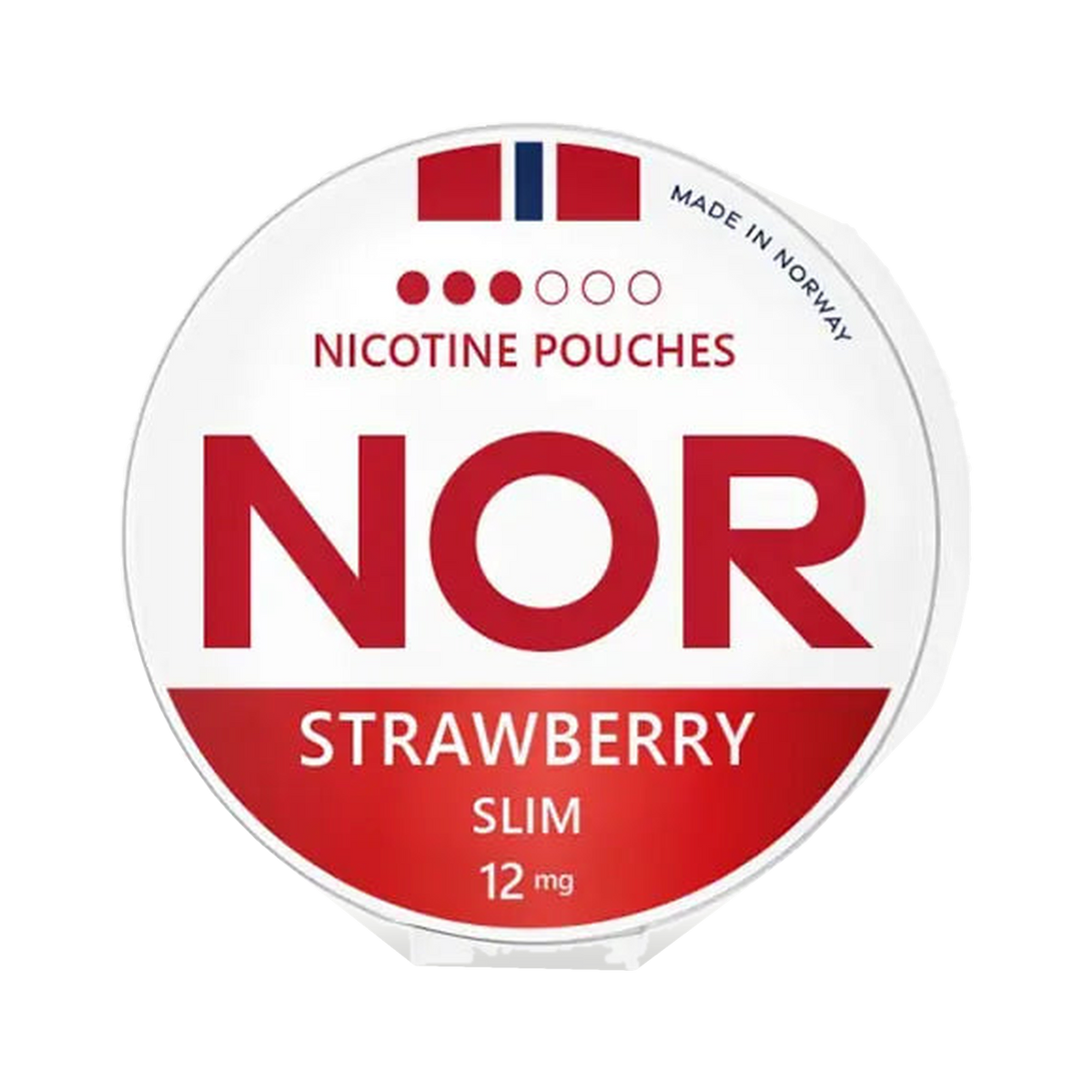 NOR Strawberry Slim | Bäst före: 09/09/2026 can, front