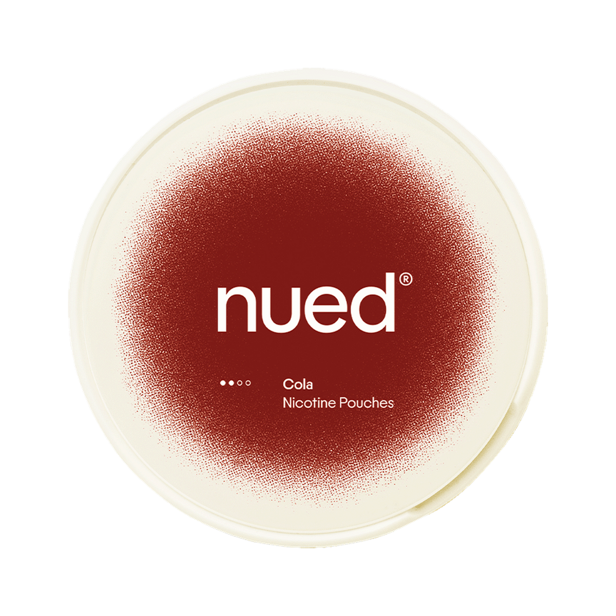 nued Cola can, front