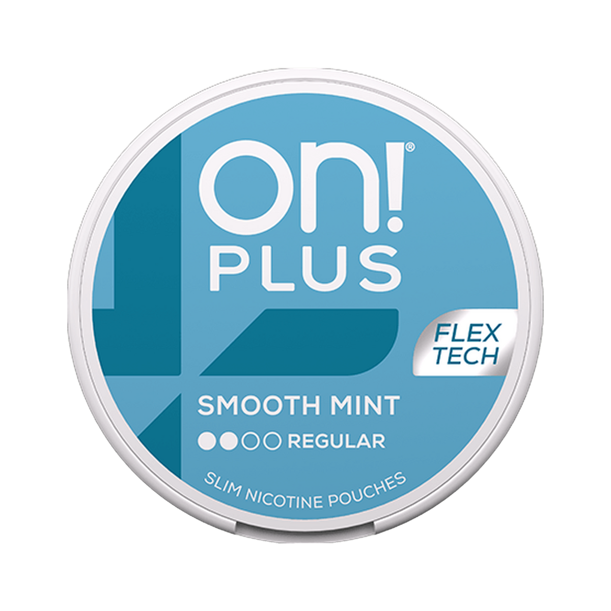 On! Plus Smooth Mint Slim can, front