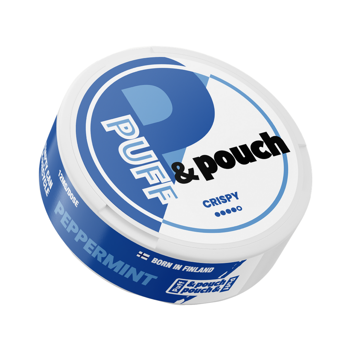 Puff & Pouch Crispy 12 mg | Bäst före: 01/10/2026 can, front
