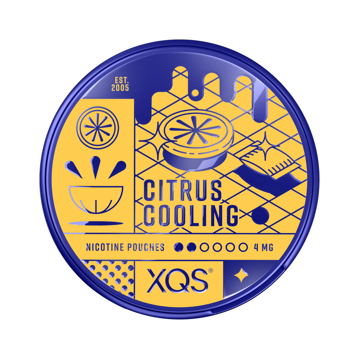 XQS Citrus Cooling 4mg can, front