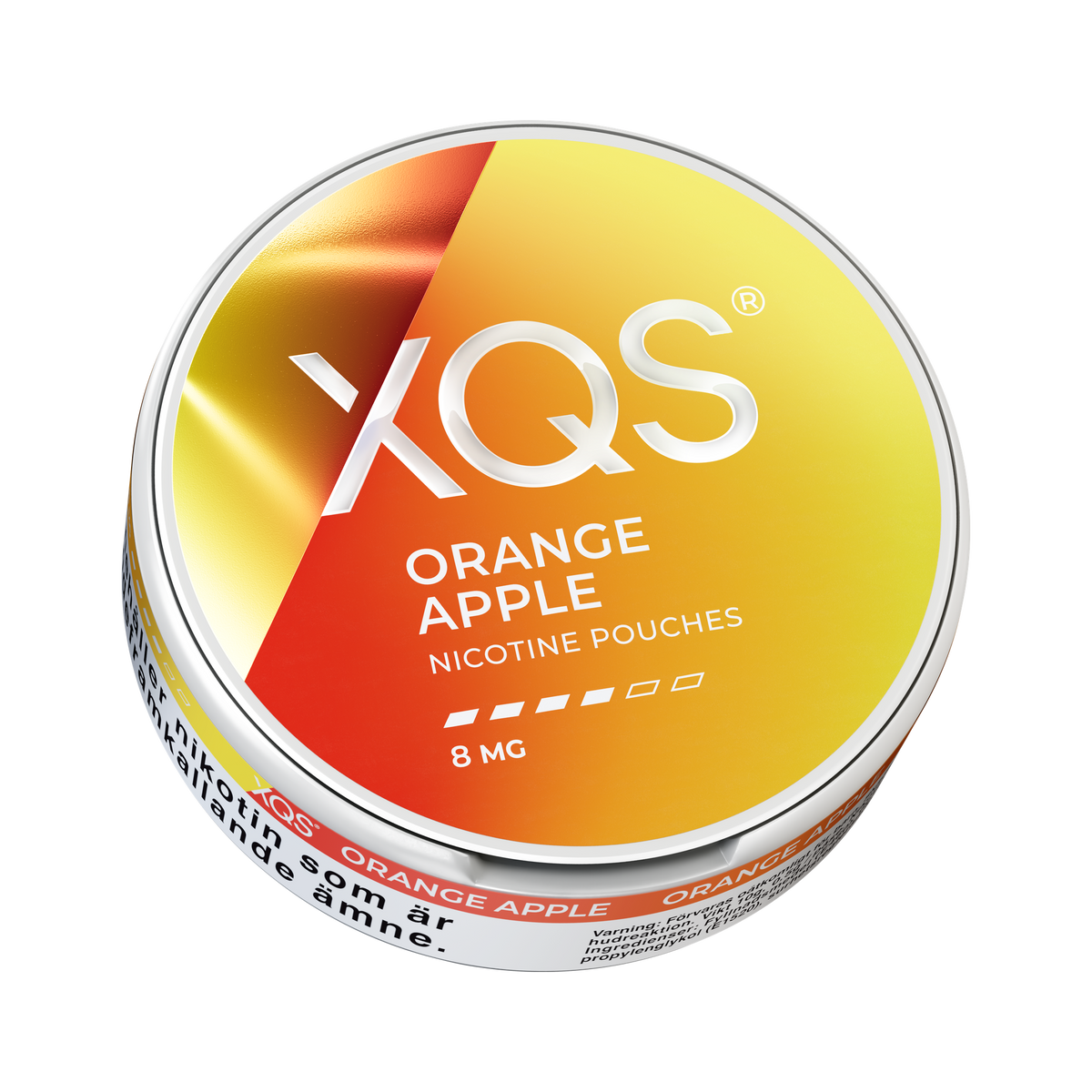 XQS Orange Apple 8mg can, low view