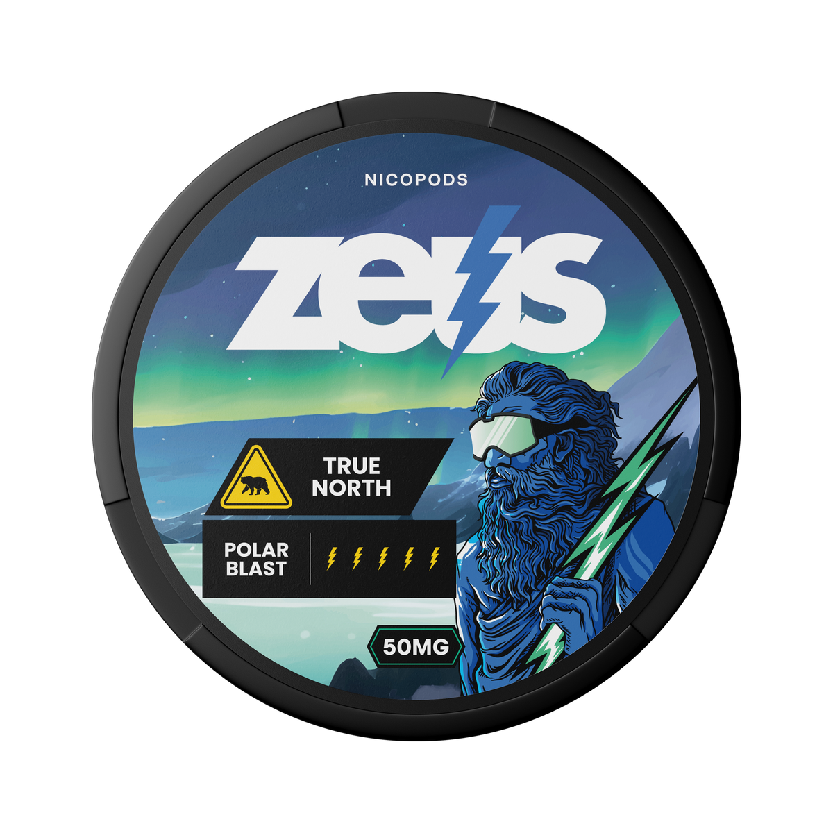 ZEUS True North Extra Strong can, front