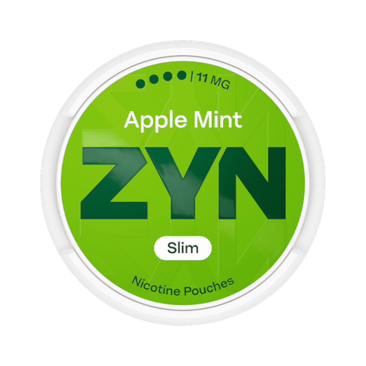 ZYN Apple Mint Slim 11mg (S4) | Bäst före: 14/10/2026 can, front