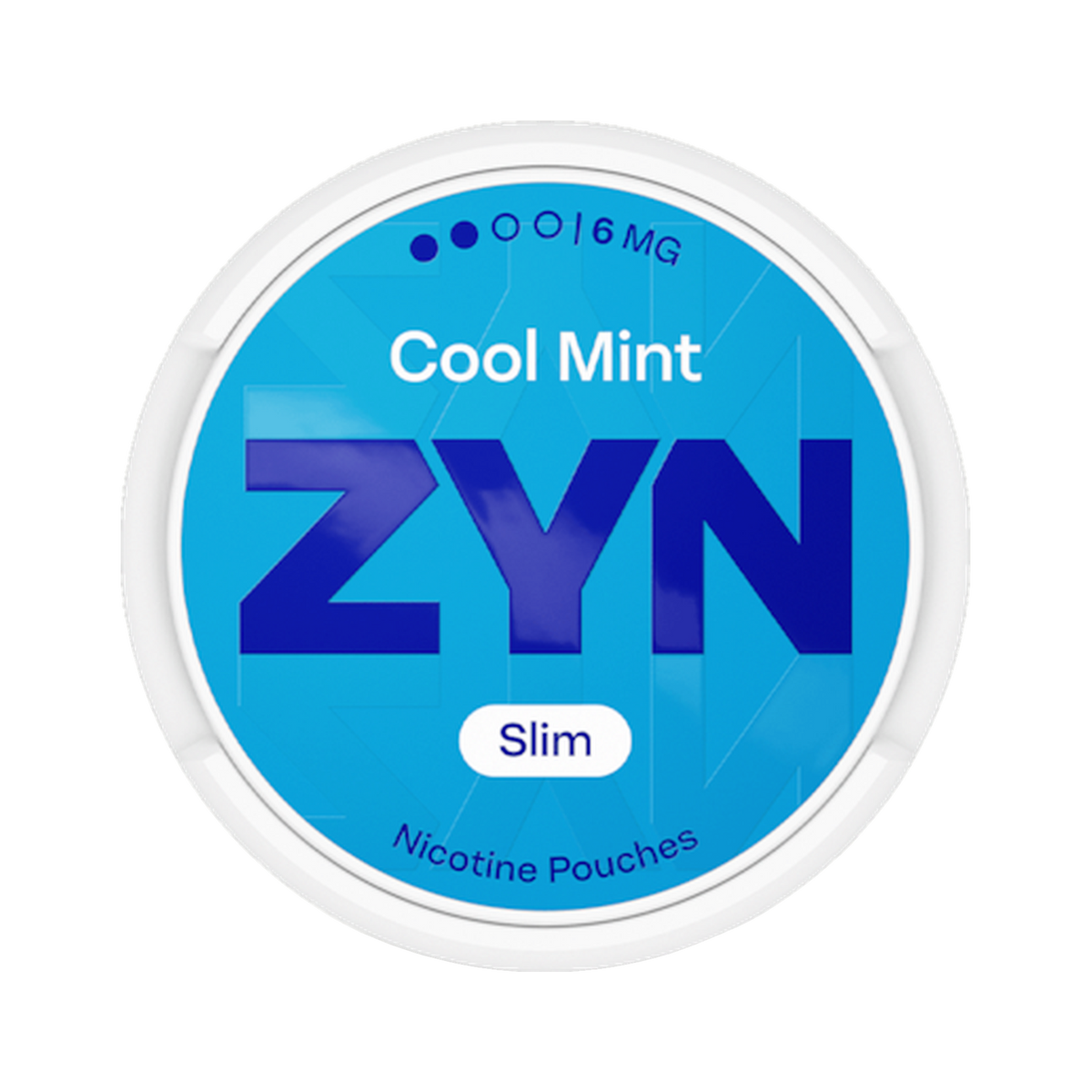 ZYN Cool Mint Slim 6mg (S2) can, front