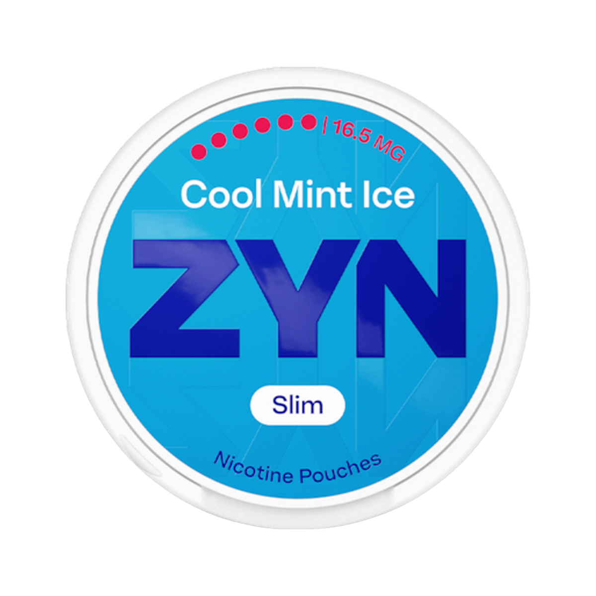 ZYN Cool Mint Ice Slim 16.5mg (S6) can, front