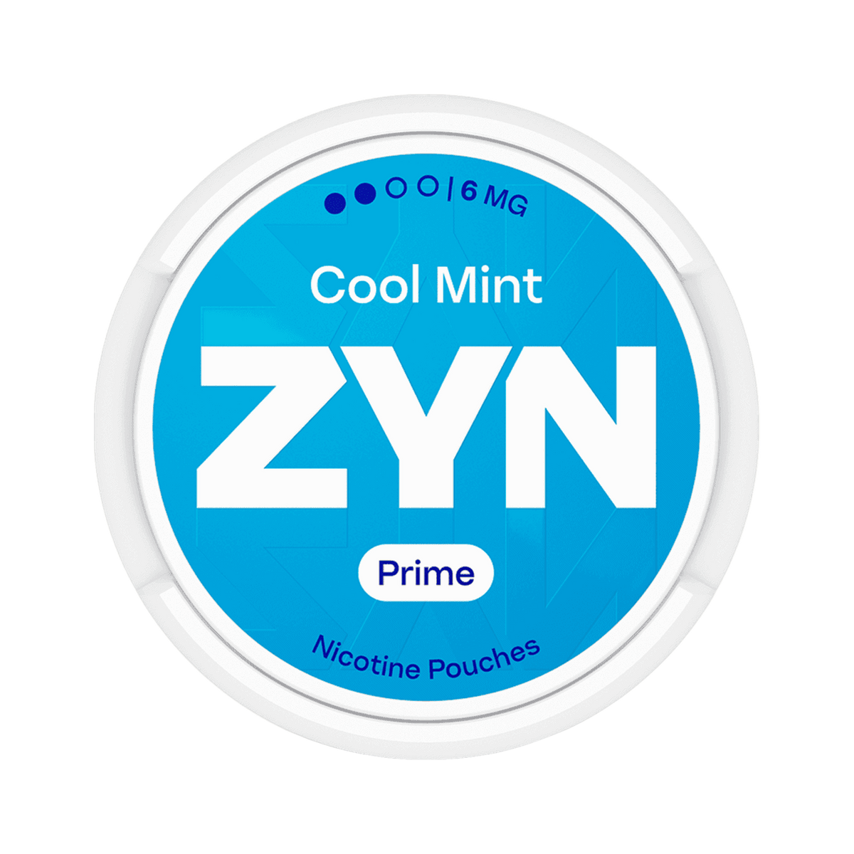 ZYN Cool Mint Prime Mini 6mg (S2) can, front