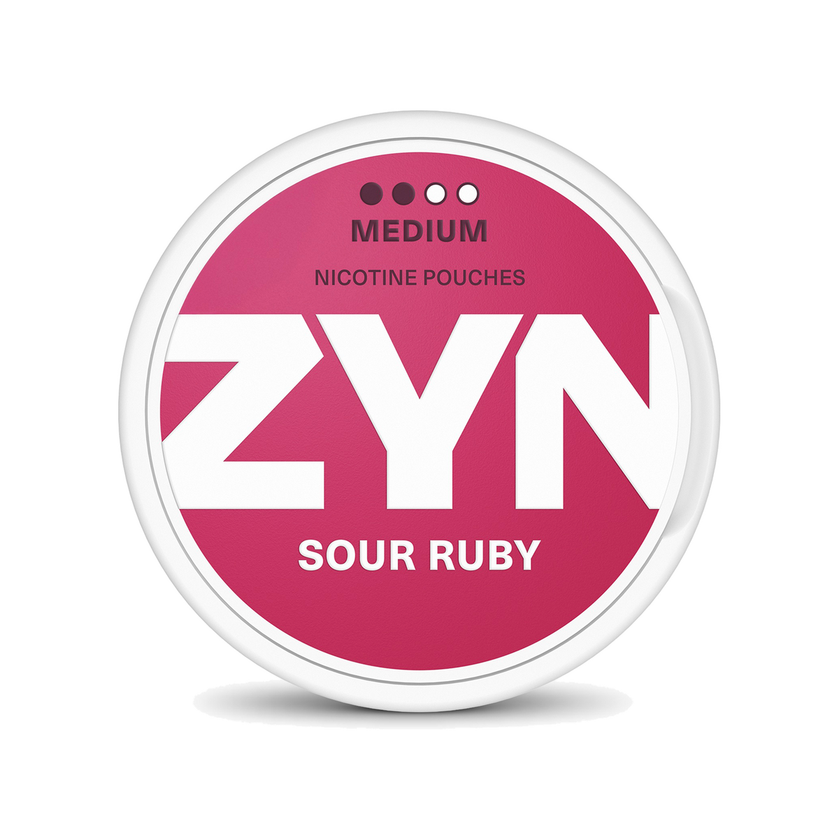 ZYN Sour Ruby Slim 6mg (S2) — 6 mg per pouch — genuine product photograph, centred square image