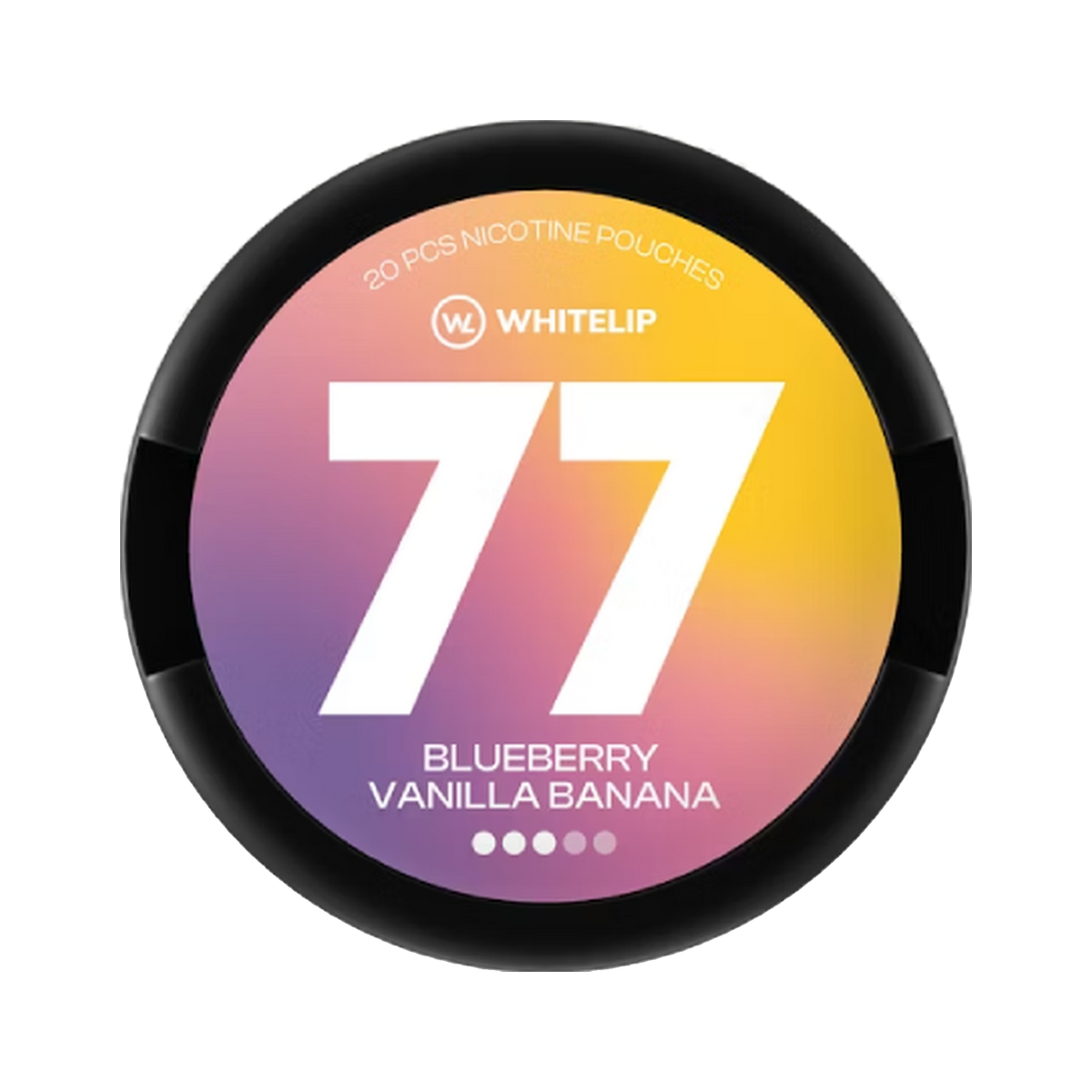 77 Blueberry Vanilla Banana Medium can, front