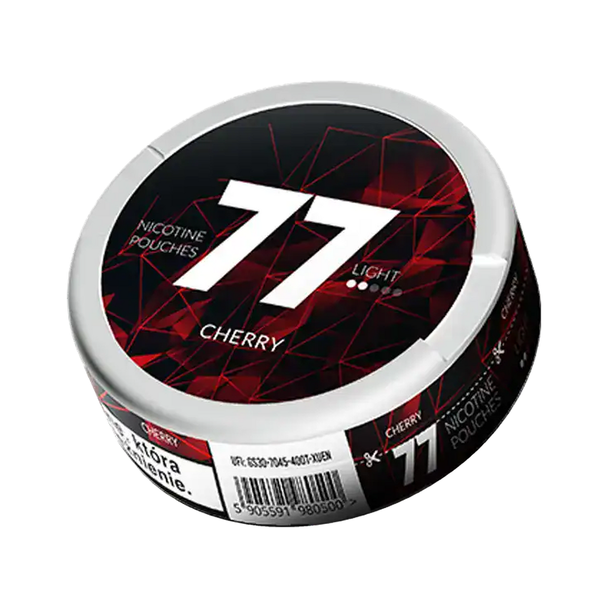 77 Cherry Light can, front