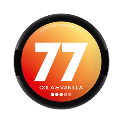 77 Cola & Vanilla can, front