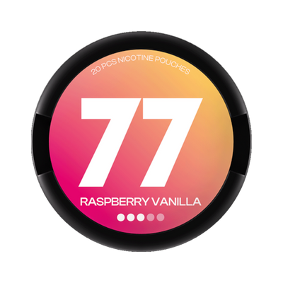 77 Raspberry Vanilla Medium can, front