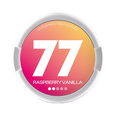 77 Raspberry & Vanilla Light can, front