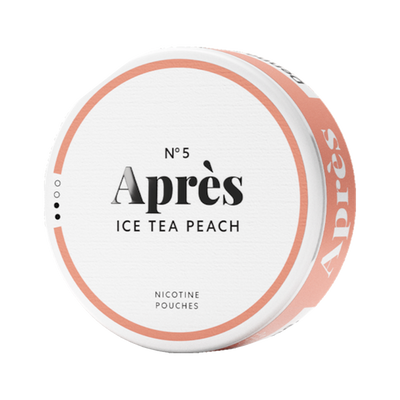 APRÈS Ice Tea Peach can, front
