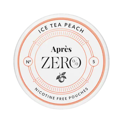 APRÈS Ice Tea Peach Zero can, front