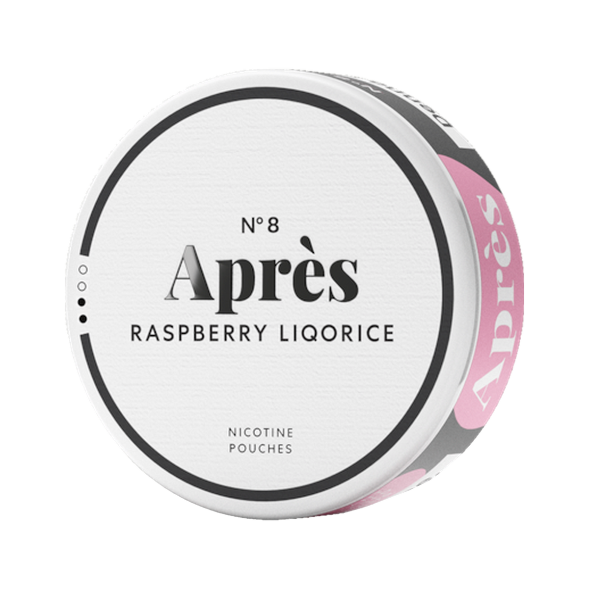 APRÈS Raspberry Liqorice can, front
