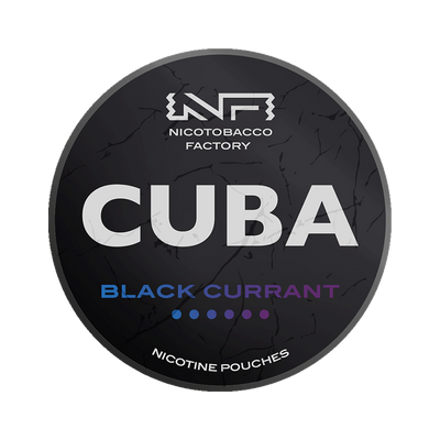 CUBA Black Black Currant can, front