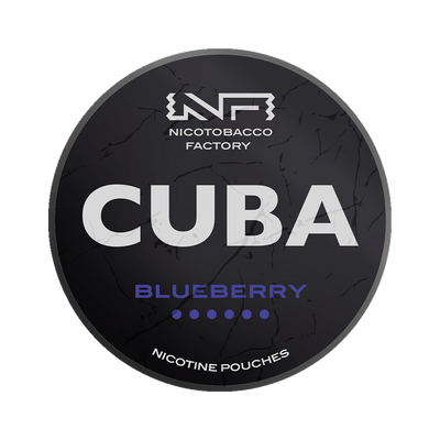 CUBA Black Blueberry can, front