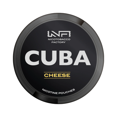 CUBA Black Cheese can, front