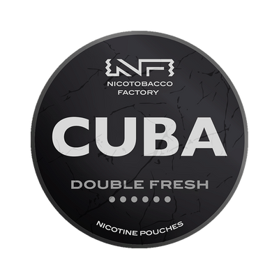 CUBA Black Double Fresh can, front