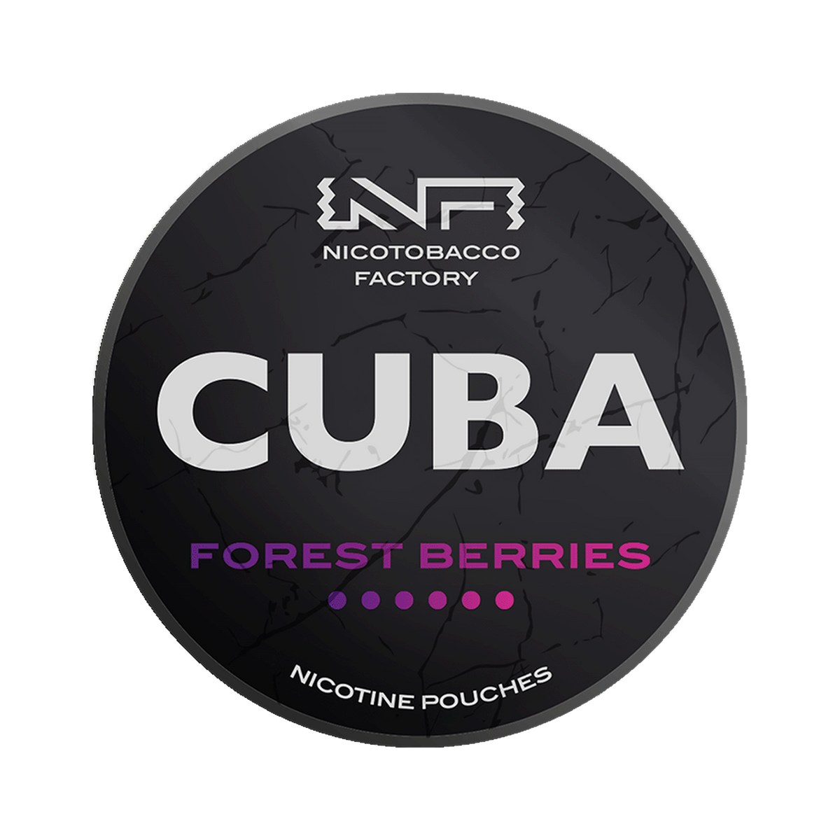 CUBA Black Forest Berries can, front