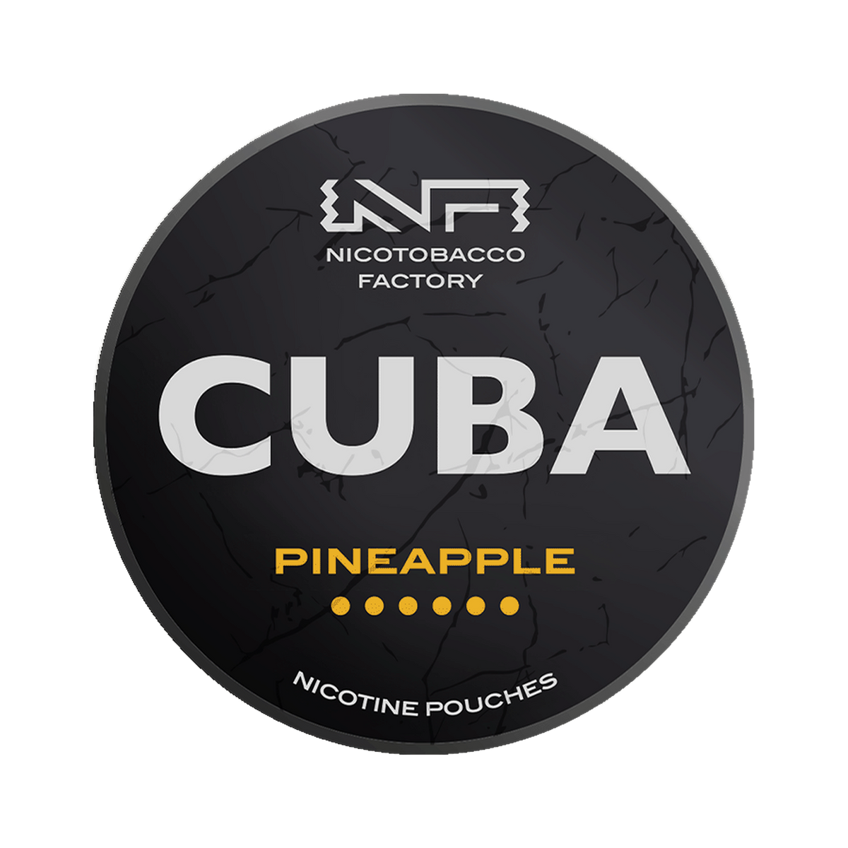 CUBA Black Pineapple can, front