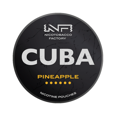 CUBA Black Pineapple can, front