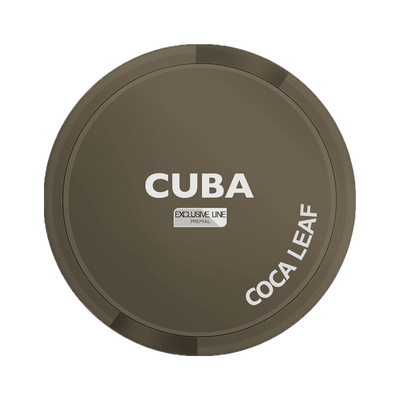 CUBA Coca Leaf can, front