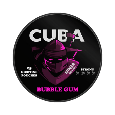 CUBA Ninja Bubble Gum can, front